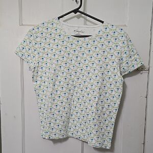 KIM ROGERS PETITE SMALL WOMEN LADIES SMALL FLOWER PRINT GREEN BEIGE BLUE GREEN